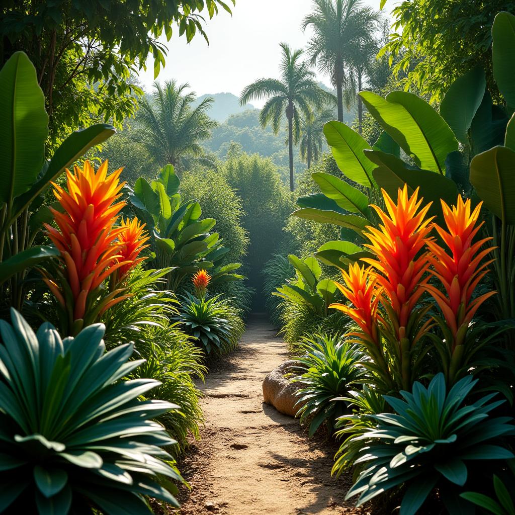 Jardín con especies nativas de Colombia